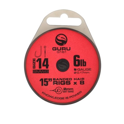 GURU Поводок готовый SMWG Bait Band 15" №14 0.17мм