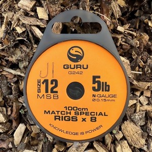 GURU Поводок готовый Match Special Rig №12 100см 0.15мм