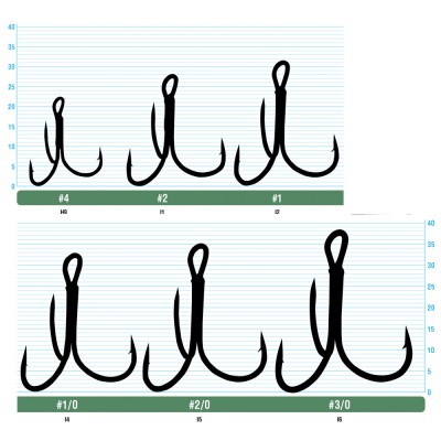 OWNER Крючок тройной ST-36RD №8 8шт