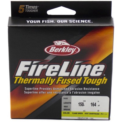 BERKLEY Шнур плетеный Fireline Fused Original 150м яркозеленый 0.20мм 13.9кг Flmgr
