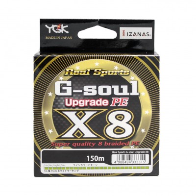 YGK Шнур плетеный G-Soul X8 Upgrade 150м #1,5 25lb