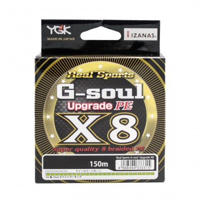 YGK Шнур плетеный G-Soul X8 Upgrade 150м #1.0 22lb