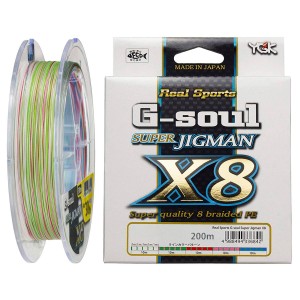 YGK Шнур плетеный G-Soul Super Jig Man X8 200м 0,128мм #0,6 14lb