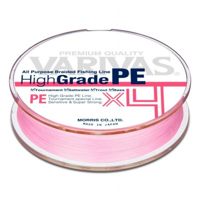 VARIVAS Шнур High Grade PE X4 Milky Pink 150м #0.8