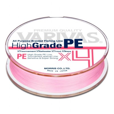 VARIVAS Шнур High Grade PE X4 Milky Pink 150м #0,8