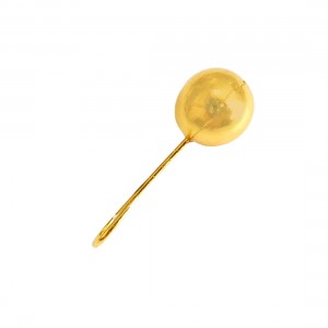 DS FISHING Мормышка свинцовая шар с отверстием 2.95г золото