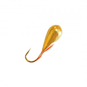 DS FISHING Мормышка свинцовая капля удлиненная 1.95г золото