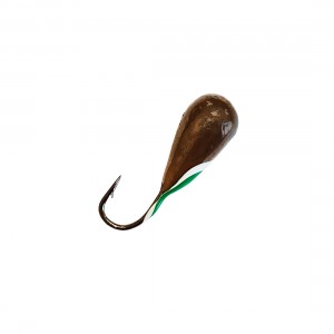 DS FISHING Мормышка свинцовая капля удлиненная 1.95г черный никель