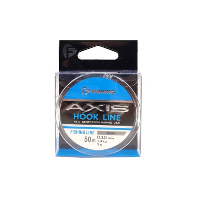 F-FISHING Леска Axis Hook Line Clear 50м 0,10мм 1,4кг 3lb