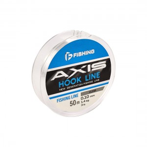 F-FISHING Леска Axis Hook Line Clear 50м 0,10мм 1,4кг 3lb