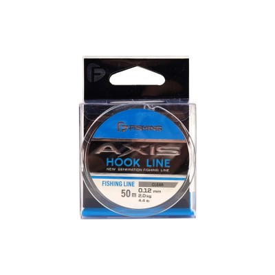 F-FISHING Леска Axis Hook Line Clear 50м 0,12мм 2кг 4,4lb