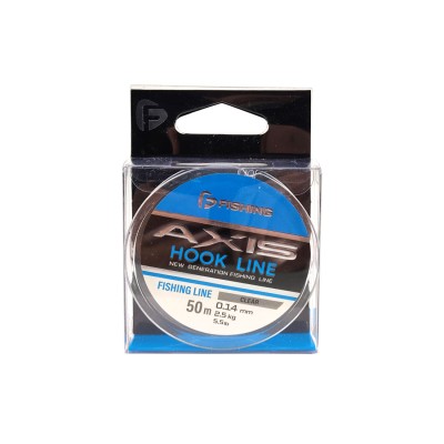 F-FISHING Леска Axis Hook Line Clear 50м 0,14мм 2,5кг 5,5lb