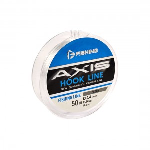 F-FISHING Леска Axis Hook Line Clear 50м 0,14мм 2,5кг 5,5lb