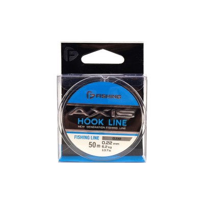 F-FISHING Леска Axis Hook Line Clear 50м 0,22мм 6,2кг 13,7lb