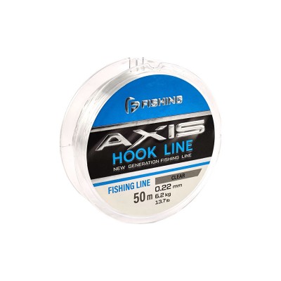 F-FISHING Леска Axis Hook Line Clear 50м 0,22мм 6,2кг 13,7lb
