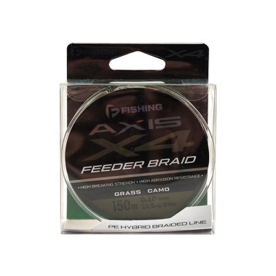 F-FISHING Шнур Axis Braid PE X4 Feeder 150м Grass Camo 0,18мм 11,5кг/24lb F-FISHING Шнур Axis Braid PE X4 Feeder 150м Grass Camo 0,18мм 11,5кг/24lb