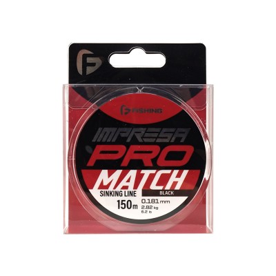 F-FISHING Леска Impresa Pro Match Black 150м 0,181мм 2,82кг/6,2lb F-FISHING Леска Impresa Pro Match Black 150м 0,181мм 2,82кг/6,2lb