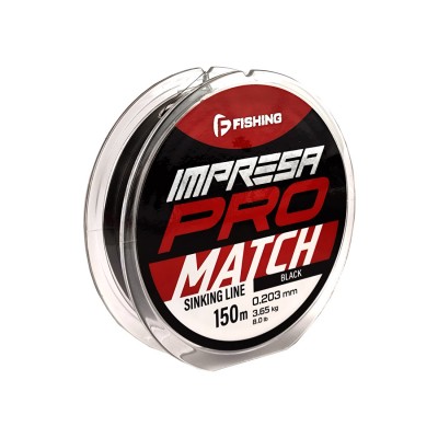 F-FISHING Леска Impresa Pro Match Black 150м 0,203мм 3,65кг/8lb