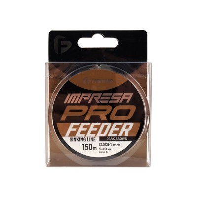 F-FISHING Леска Impresa Pro Feeder Dark Brown 150м 0,234мм 5,49кг/12,1lb