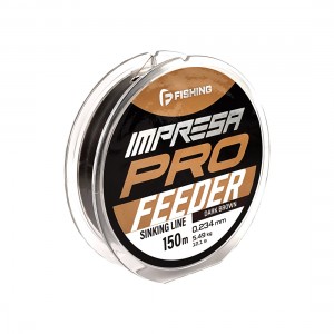 F-FISHING Леска Impresa Pro Feeder Dark Brown 150м 0,234мм 5,49кг/12,1lb