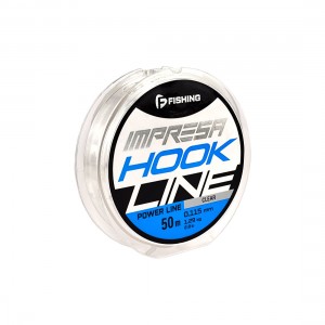 F-FISHING Леска Impresa Hook Line Clear 50м 0,115мм 1,29кг/2,8lb