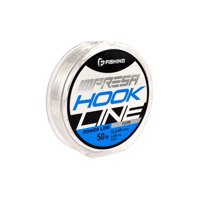 F-FISHING Леска Impresa Hook Line Clear 50м 0,148мм 1,95кг/4,3lb