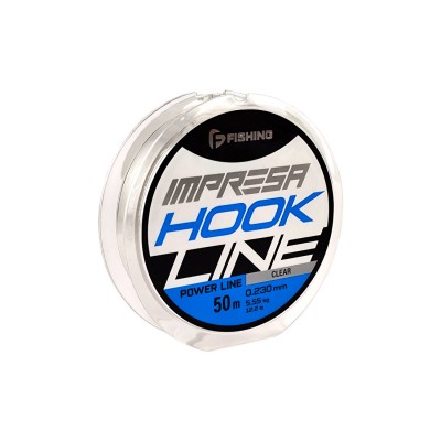 F-FISHING Леска Impresa Hook Line Clear 50м 0,230мм 5,55кг/12,2lb