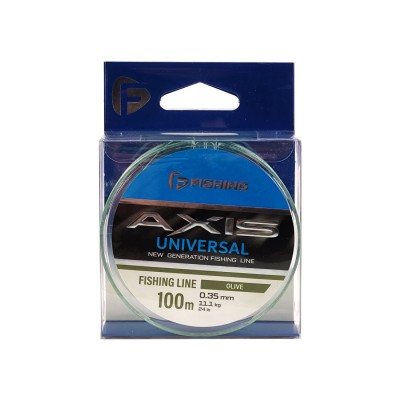 F-FISHING Леска Axis Universal Line Olive 100м 0,35мм 11,1кг/24lb