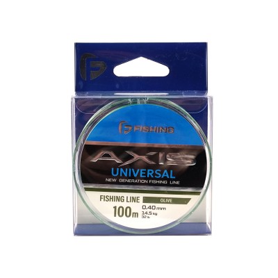 F-FISHING Леска Axis Universal Line Olive 100м 0,40мм 14,5кг/32lb
