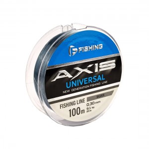 F-FISHING Леска Axis Universal Line Silver 100м 0,30мм 9,1кг/20lb