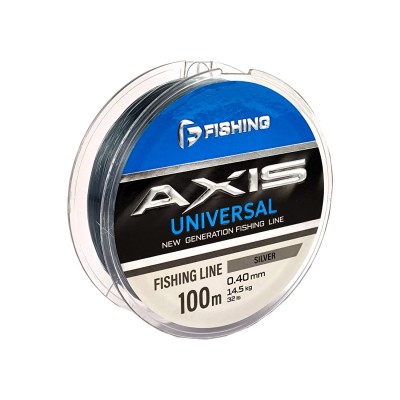 F-FISHING Леска Axis Universal Line Silver 100м 0,40мм 14,5кг/32lb