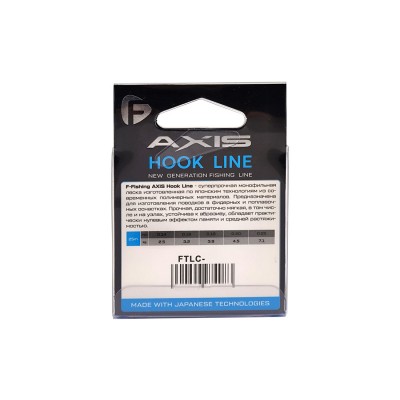F-FISHING Леска Axis Hook Line Clear 25м 0,14мм 2,15кг 5,5lb