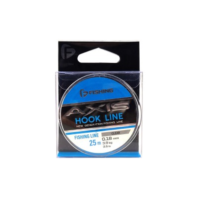 F-FISHING Леска Axis Hook Line Clear 25м 0,18мм 3,9кг 8,6lb