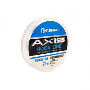 F-FISHING Леска Axis Hook Line Clear 25м 0,20мм 4,5кг 10lb
