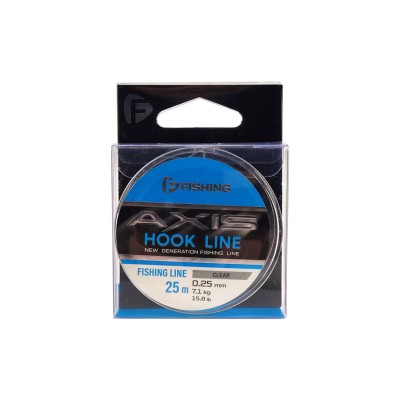 F-FISHING Леска Axis Hook Line Clear 25м 0,25мм 7,1кг 15,8lb