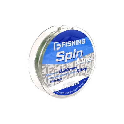 F-FISHING Леска Spin Line 135м 0,30мм 7,9кг/17,4lb