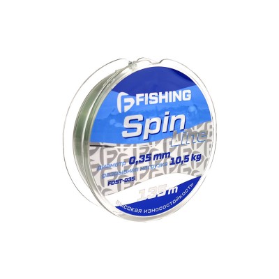 F-FISHING Леска Spin Line 135м 0,35мм 10,5кг/23,2lb