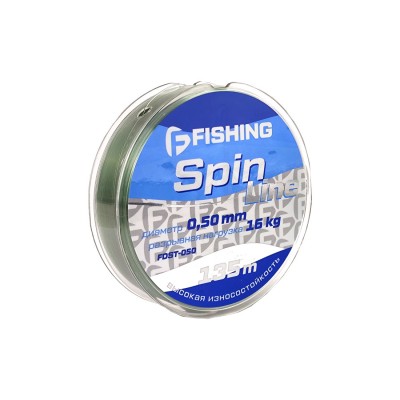 F-FISHING Леска Spin Line 135м 0,50мм 16кг/35,3lb