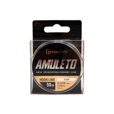 F-FISHING Леска Amuleto Clear 50м 0,122мм 1,39кг/3,1lb