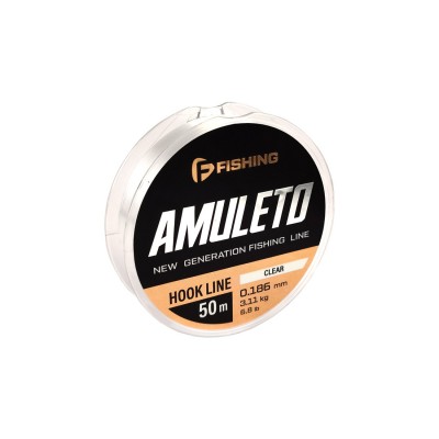 F-FISHING Леска Amuleto Clear 50м 0,186мм 3,11кг/6,8lb