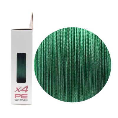 RUZZA Шнур X4 150м Moss Green 0,14мм 7,7кг/17lb
