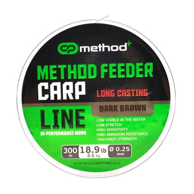 CARP PRO Леска Method+ Method Feeder Carp 300м 0,25мм