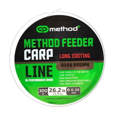 CARP PRO Леска Method+ Method Feeder Carp 300м 0,30мм