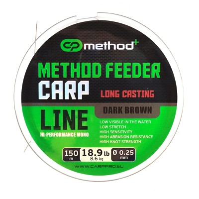 CARP PRO Леска Method+ Method Feeder Carp 150м 0,25мм