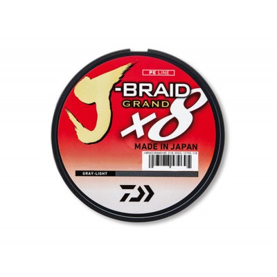 DAIWA Шнур J-Braid x8 135м Gray-Light 0.13мм 8.5кг