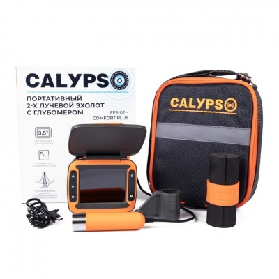 CALYPSO Эхолот портативный 2-х лучевой с глубомером ТМ  модель FFS-02 COMFORT PLUS