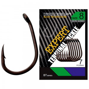 Крючки Carp Pro Twisted Wide Gape BT Series №8