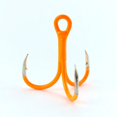 FLAGMAN Крючок тройной Treble hook F41 Orange №4 5шт