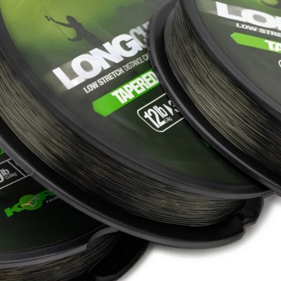 KORDA Леска Long Chuck Tapered Mainline Green 0.30-0.47мм 300м 12-30lb