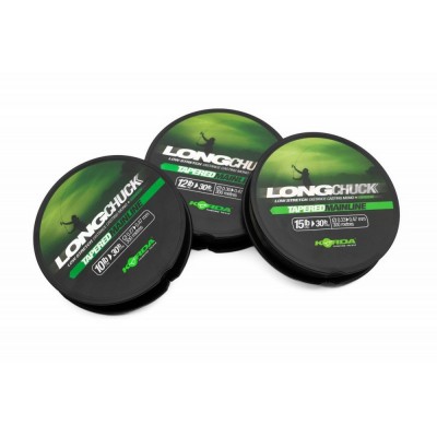 KORDA Леска Long Chuck Tapered Mainline Green 0.30-0.47мм 300м 12-30lb